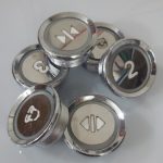 کلید گرد آریانا نقره‌ای با پولک استیل