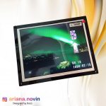 8-  نمایشگر 8 اینچ عکس و فیلم و شماره طبقات