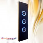 35- شستی بالابری سه کلیده بدنه استیل با رویه پلکسی