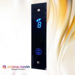 41-  شستی طبقه لمسی توکار شیشه ای آسانسور