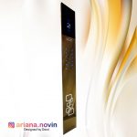 84- شستی استیل طلایی کلید 204 لیزری نمراتور سگمنت طرح ریزشی