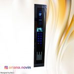 97- شستی کابین آسانسور لمسی فریم استیل دودی فوتوفریم ریزشی