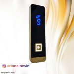 76-شستی آسانسور احضارطبقه طرح اپل طلایی باکلید LG انگشتی