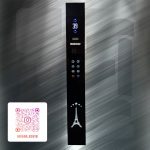 22- شستی احضار داخل کابین شیشه سکوریت تلفن لمسی نمراتور بزرگ ریزشی 6 دات لمسی