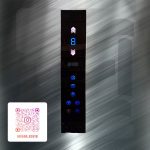 23- شستی احضار داخل کابین یک متری شیشه سکوریت نمراتور سگمنت بزرگ لمسی