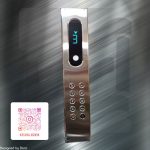 35- شستی احضار داخل کابین یک متری استیل نقره ای خشدار نمراتور سگمنت کلید گرد آریانا