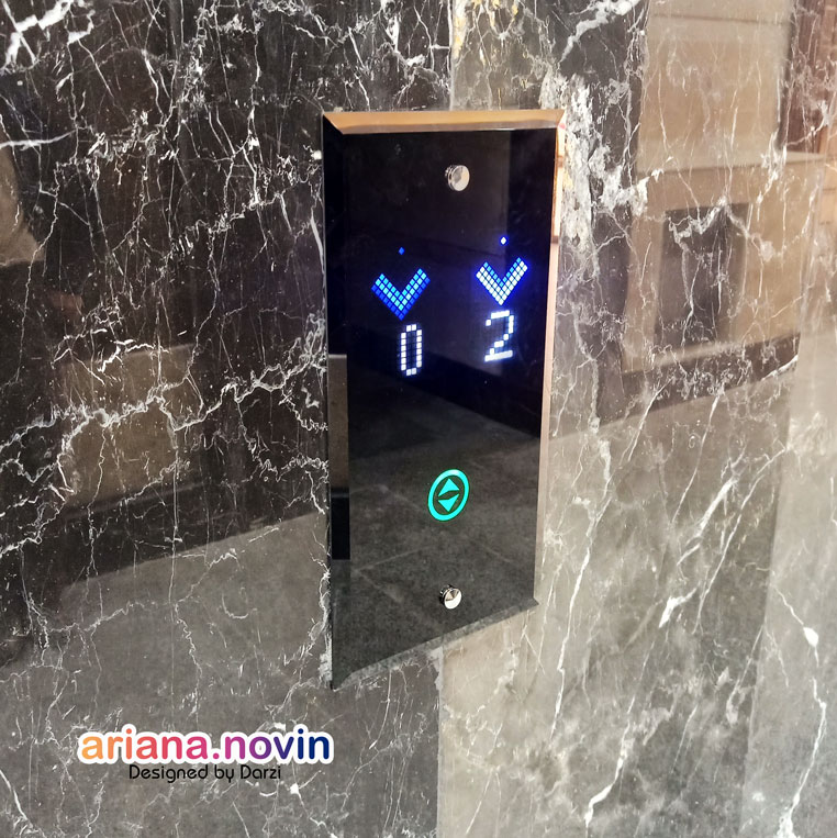 52- شستی طبقه لمسی شیشه‌ای دوبلکس ریزشی