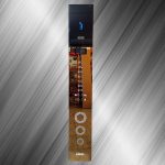 1- شستی احضار داخل کابین طرح میتسوبیشی نمراتور سگمنت تلفن دکمه ای کلید 204 لیزری استیل طلایی میرور